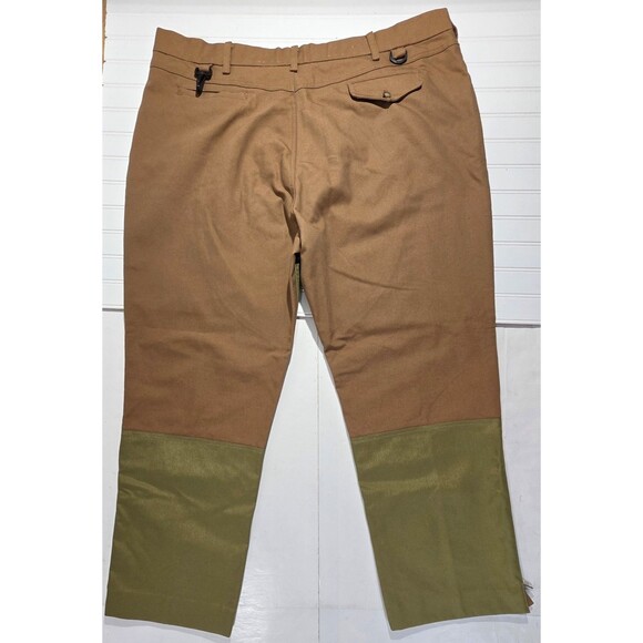 GAMEHIDE Hunting Pants Heavy Duty Men's Size 48 Brown Olive Green Ankle Zip - Picture 5 of 13